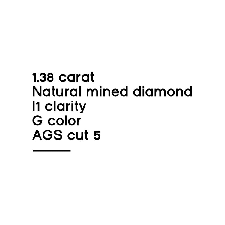 1.38CT Round Brilliant Cut Diamond