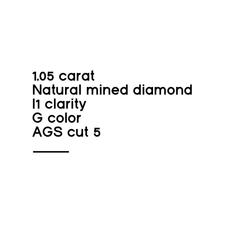 1.05CT Round Brilliant Cut Diamond