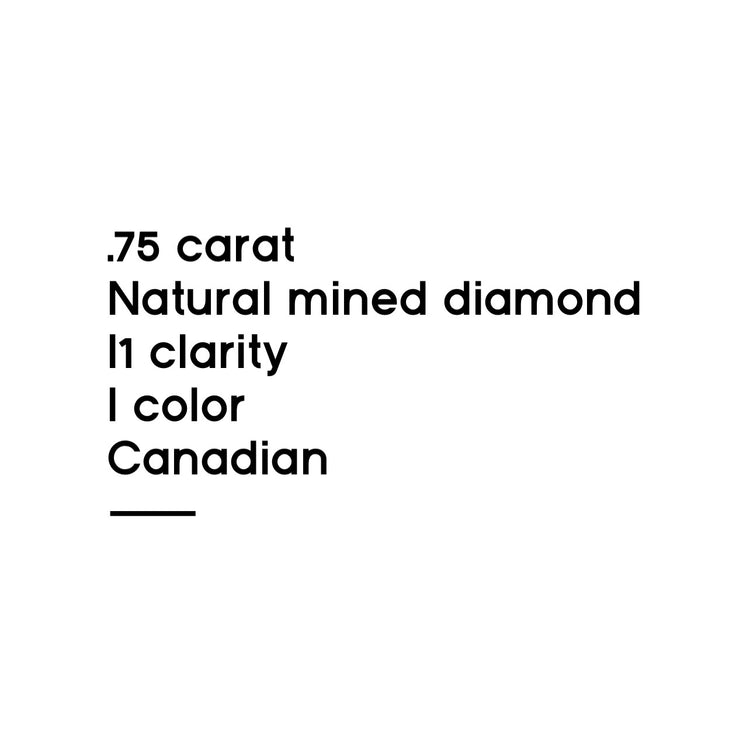 .75CT Round Brilliant Cut Canadian Diamond