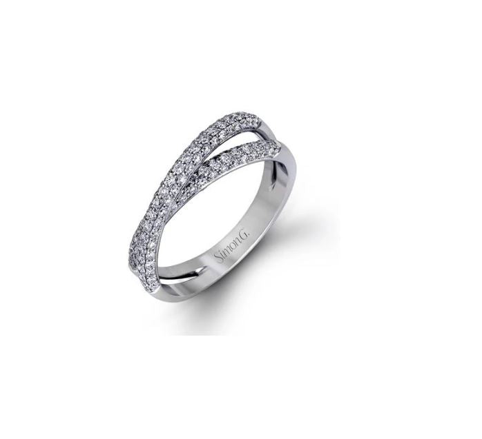 Crossover Diamond Ring