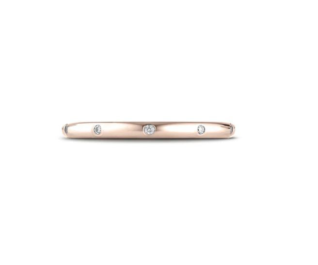 Rose Gold Diamond Band