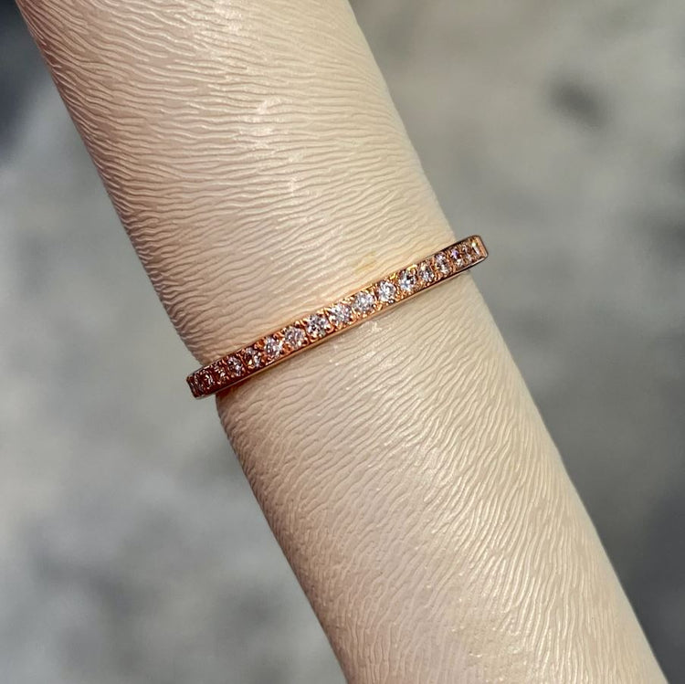 Rose Gold Diamond Band