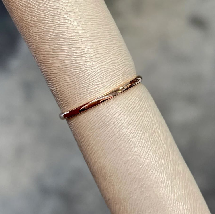 Ultra Thin Rose Gold Band