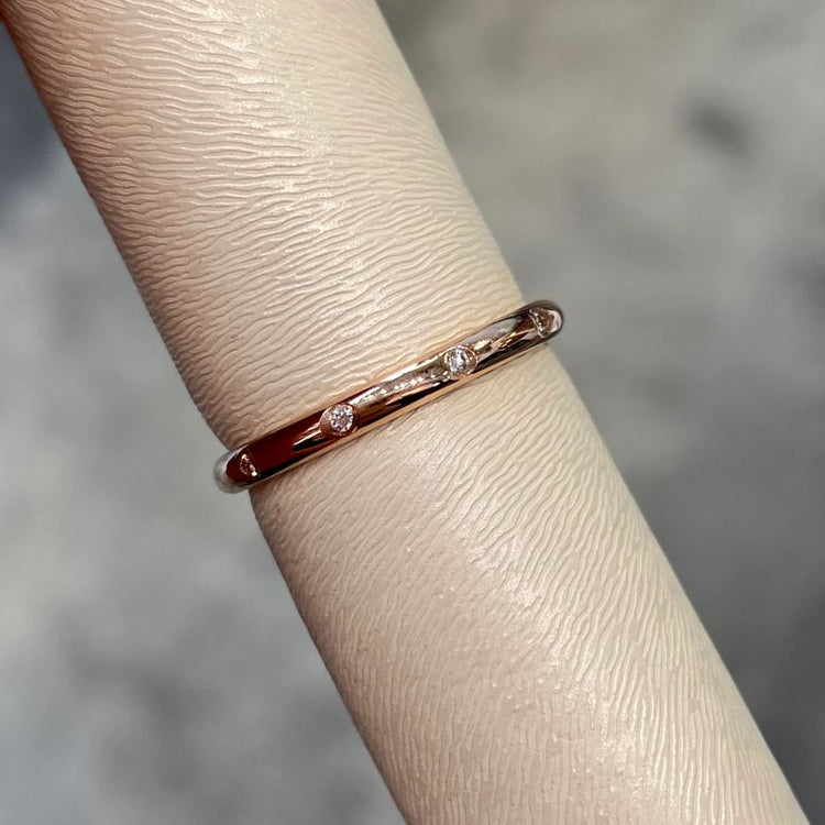 Rose Gold Diamond Band