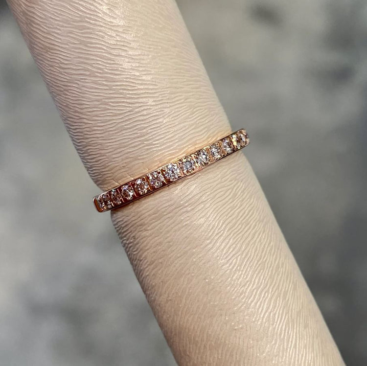 Rose Gold Diamond Band