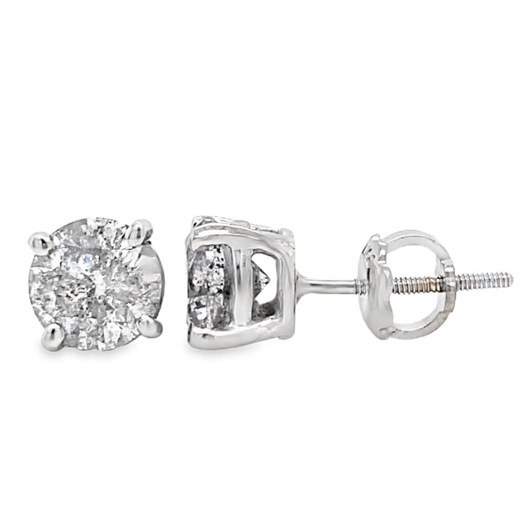 1.50TCW Salt & Pepper Diamond Studs