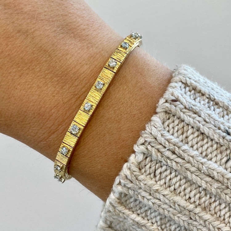 Textured Diamond Bracelet