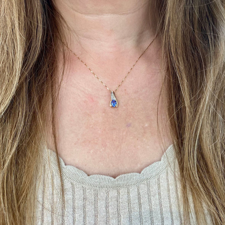 Tanzanite & Diamond Necklace