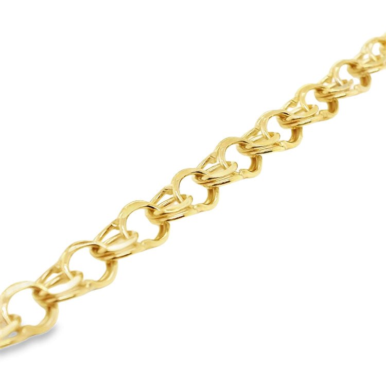 Fancy Double Link Bracelet