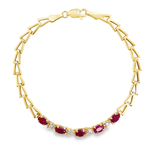 Ruby & Diamond Bracelet