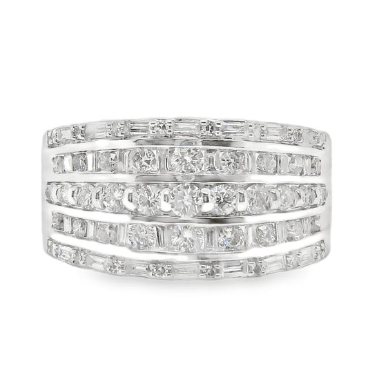 1.00TCW Wide Diamond Band