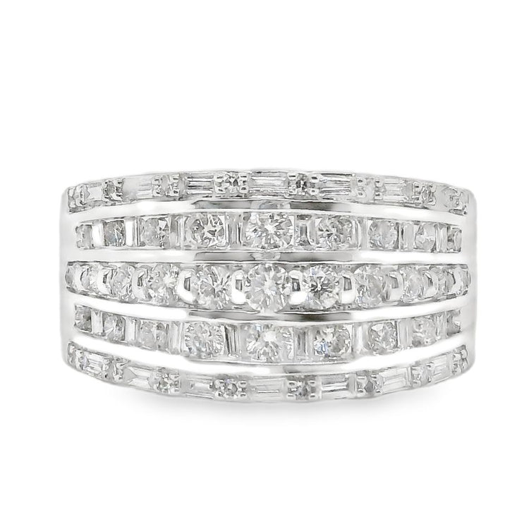 1.00TCW Wide Diamond Band