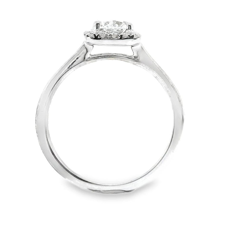 Cushion Cut Diamond Halo Ring