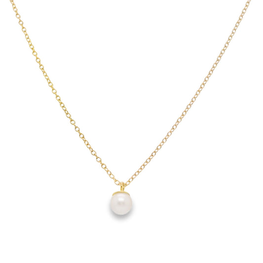 Diamond Pearl Necklace