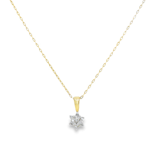 Diamond Cluster Necklace