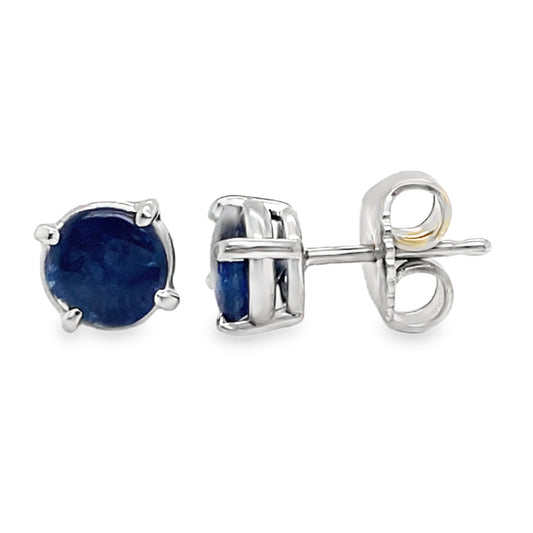 Cabochon Sapphire Earrings