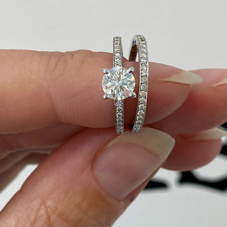 Sculpted Crescent Diamond Ring by Tacori