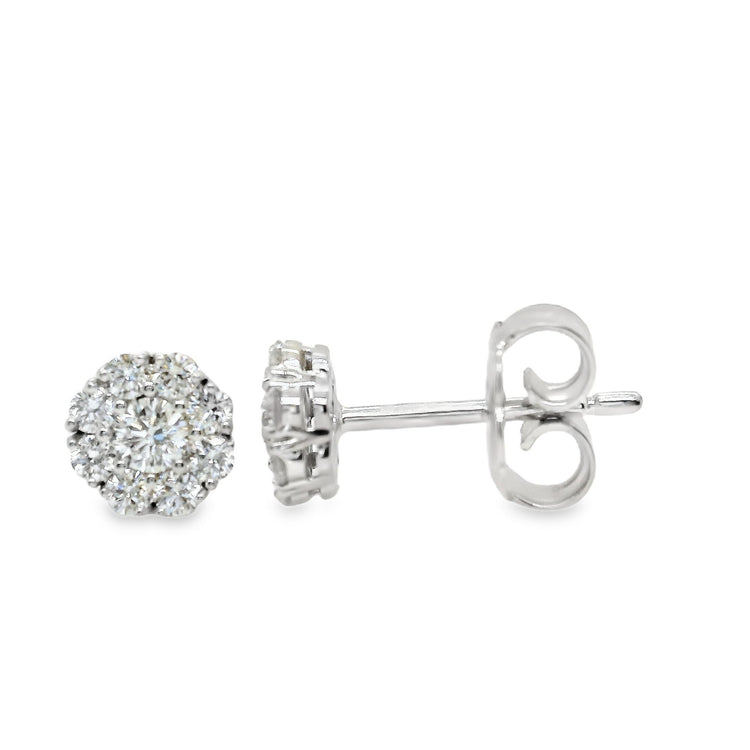 Snowflake Diamond Studs by Birks