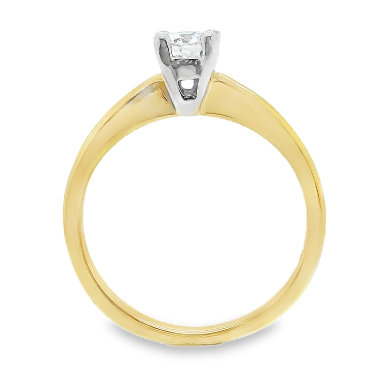 .35CT Dainty Diamond Solitaire Ring