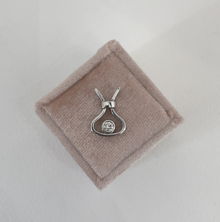 Floating Diamond Pendant